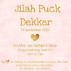 Jilah Puck Dekker geboren!